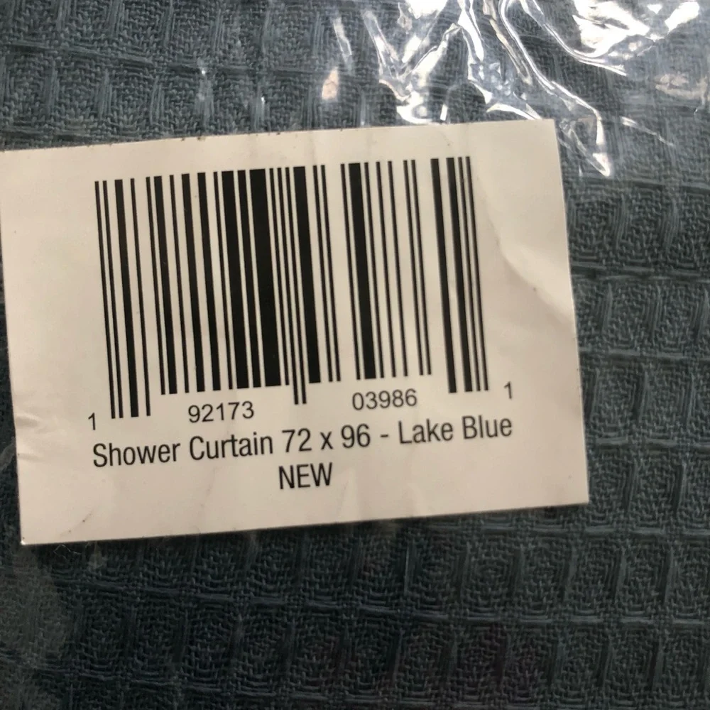 NWT waffle texture shower curtain 72x96